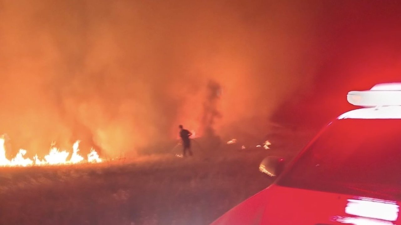 Pütürge’deki arazi yangını büyümeden söndürüldü