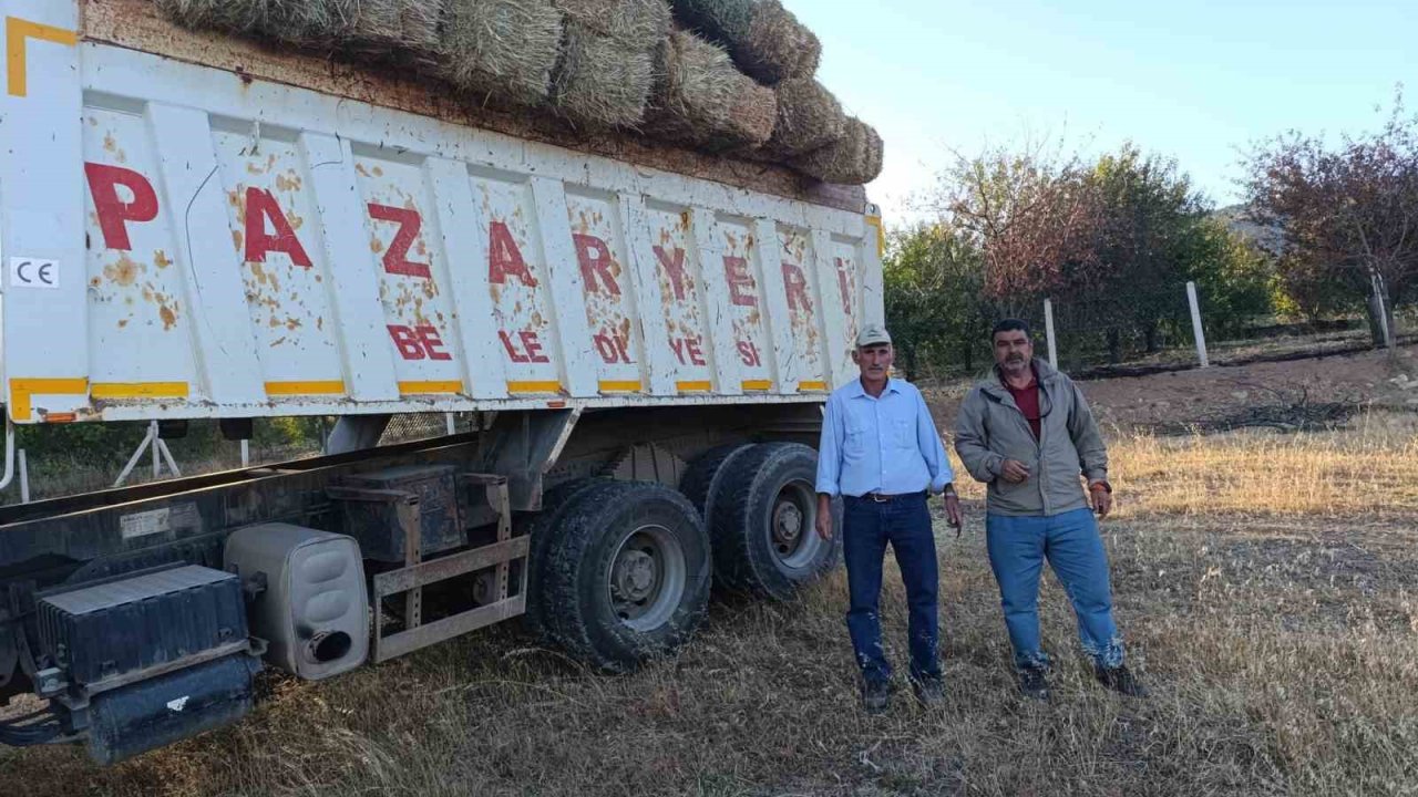Çiftçilerden yangın bölgesine anlamlı destek