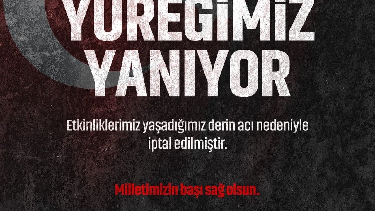 Sakarya’da etkinlikler iptal edildi