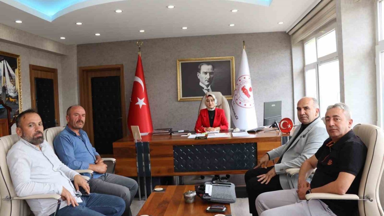 Olur Kaymakamı Semanur Kalkan’a nezaket ziyareti