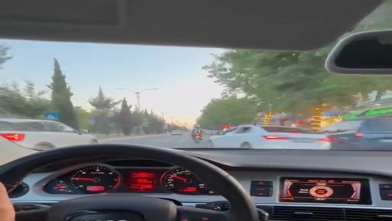 Hatalı geçiş yapan sürücü zor toparladı, kazaya ramak kaldı