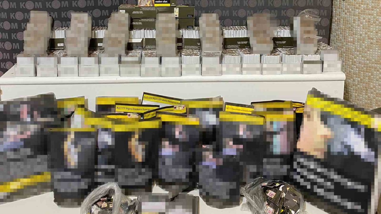 Kırıkkale’de "kaçak tütün" operasyonu: Binlerce makaron ele geçirildi