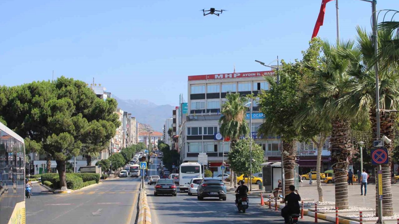 Aydın’da drone destekli asayiş ve trafik denetimi yapıldı