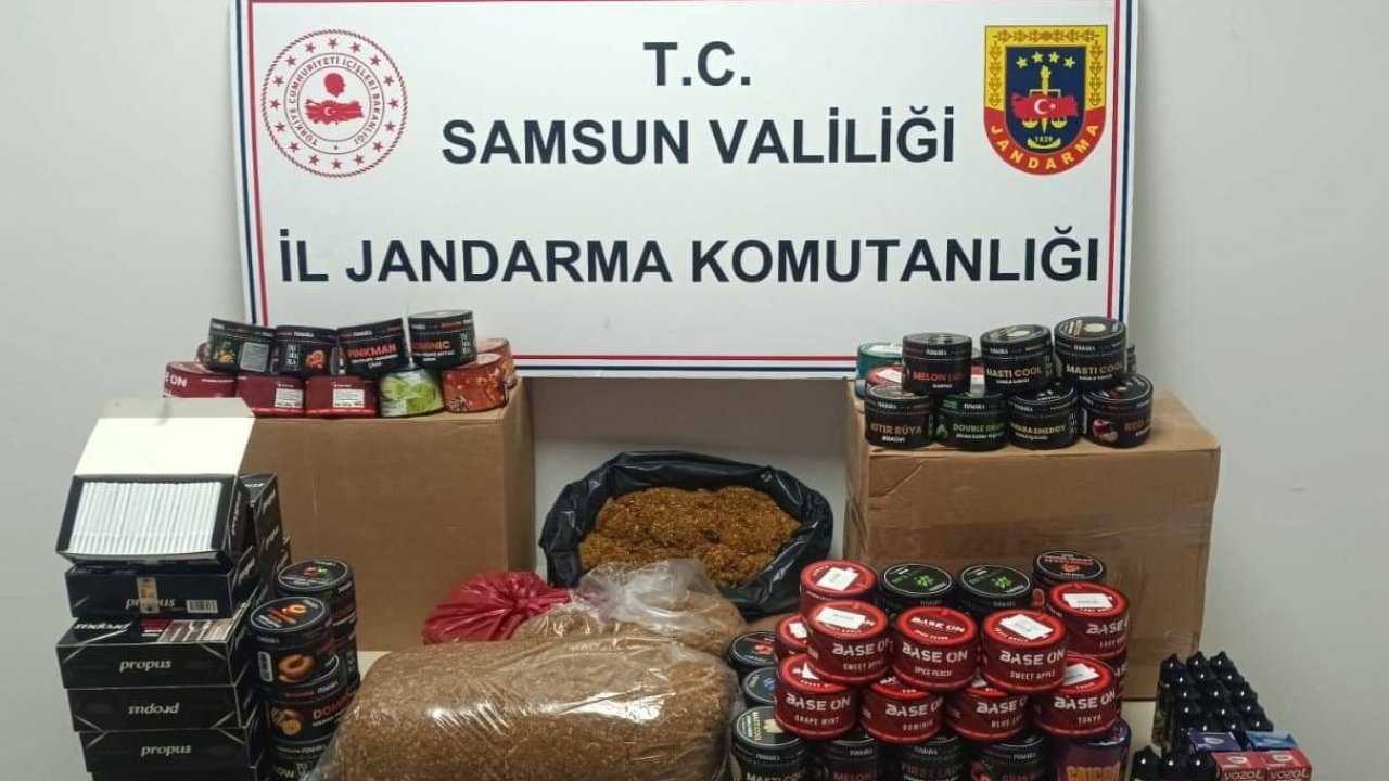 Jandarma kaçak tütün mamulleri ele geçirdi