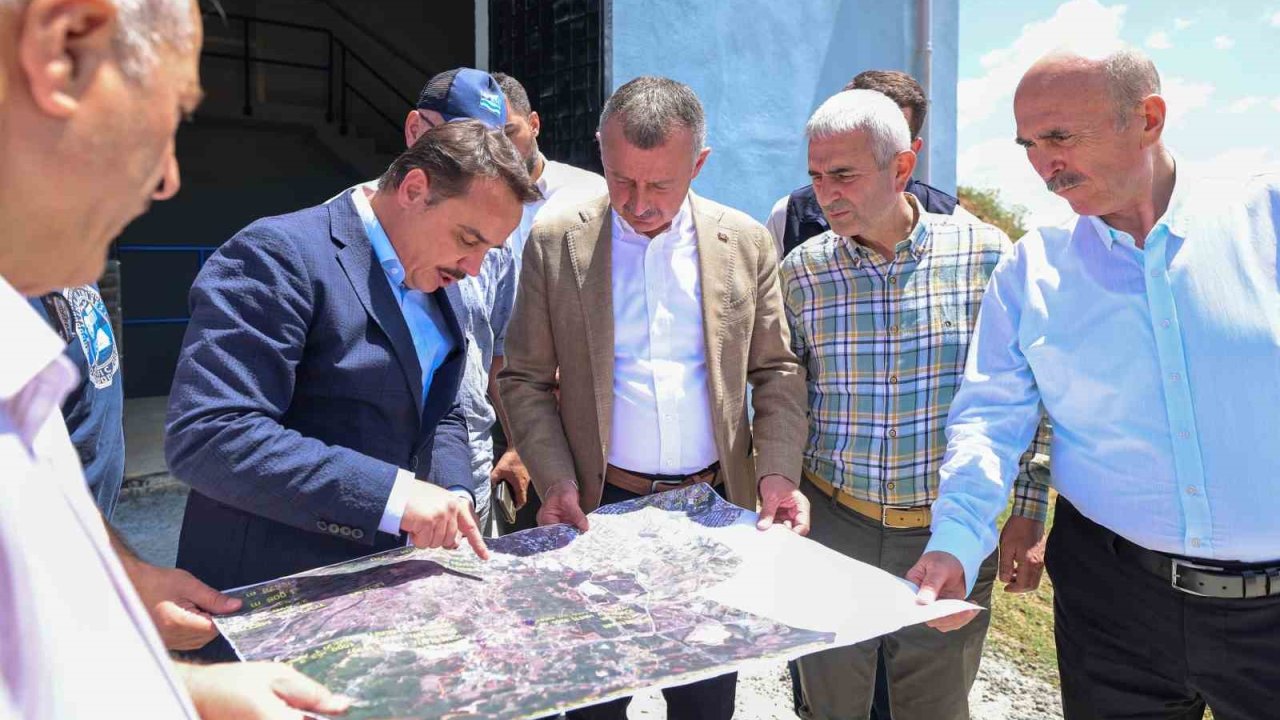 Büyükakın, Cumaköy ve Ovacık’taki altyapı çalışmalarını inceledi