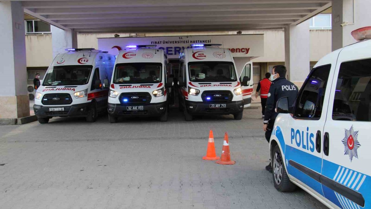 Elazığ’da zincirleme trafik kazası: 1 yaralı