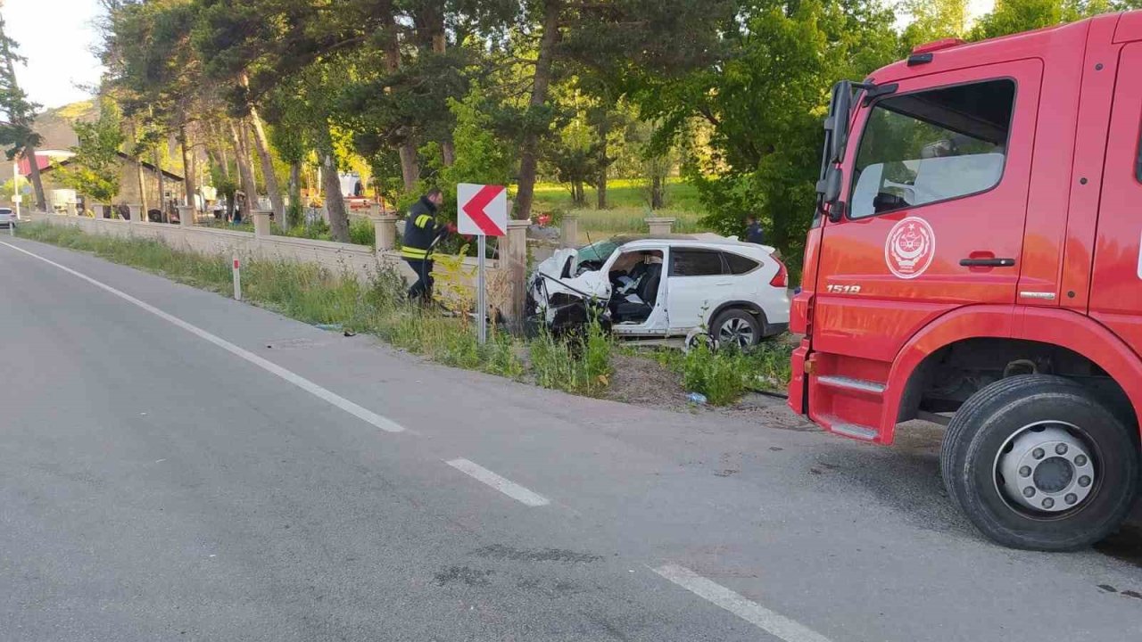 Bayburt’ta trafik kazası: 1 yaralı