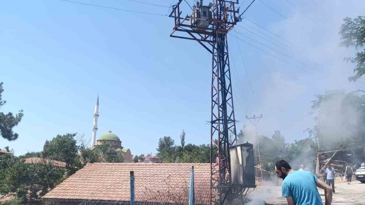 Trafo yangını paniğe sebep oldu