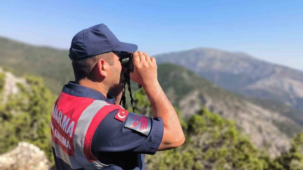 Uşak jandarması ormanlık alanlarda kuş uçurtmuyor