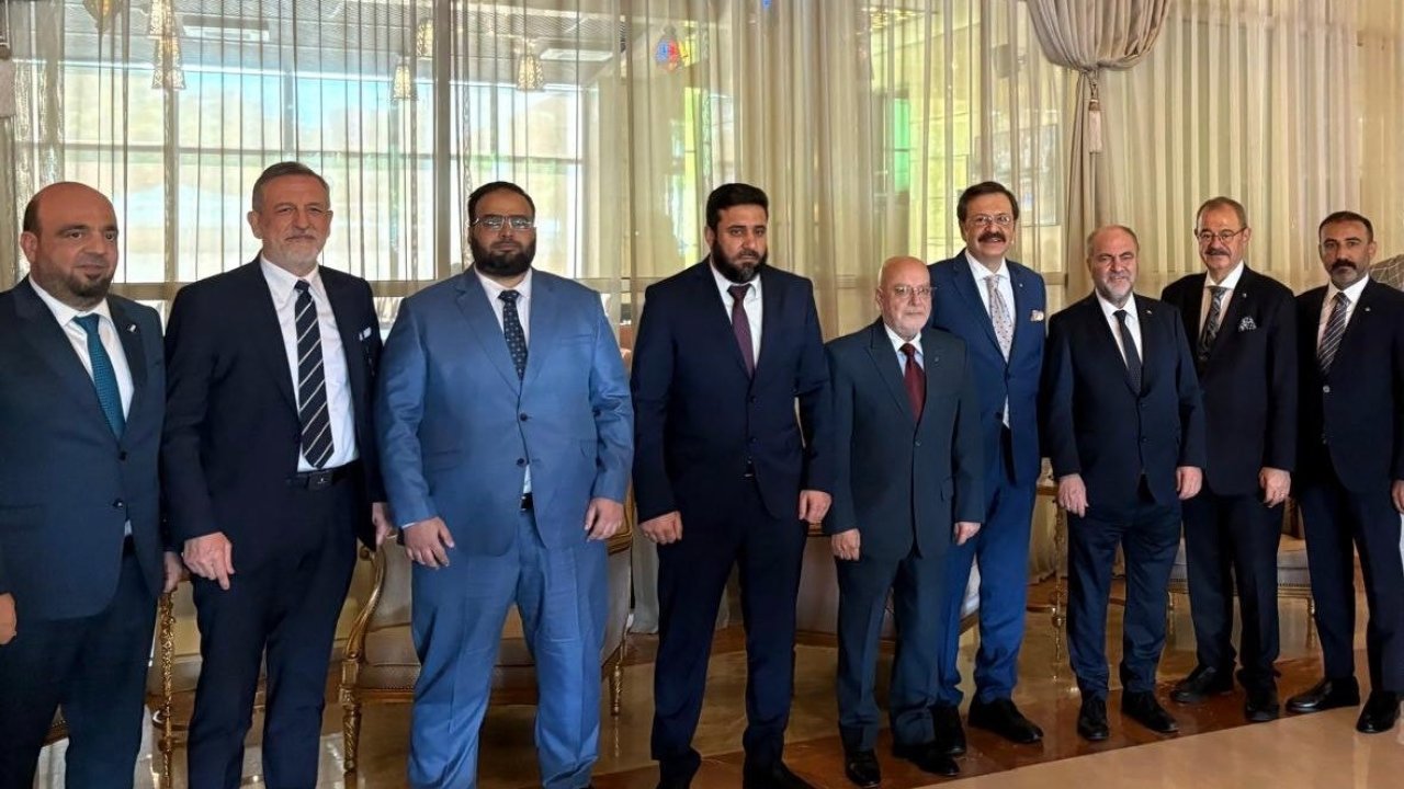 Konukoğlu ve Yıldırım, Suriye ekonomik iş birliği görüşmelerine katıldı