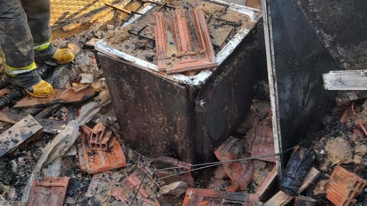 Kulu’da müstakil evin müştemilatında yangın