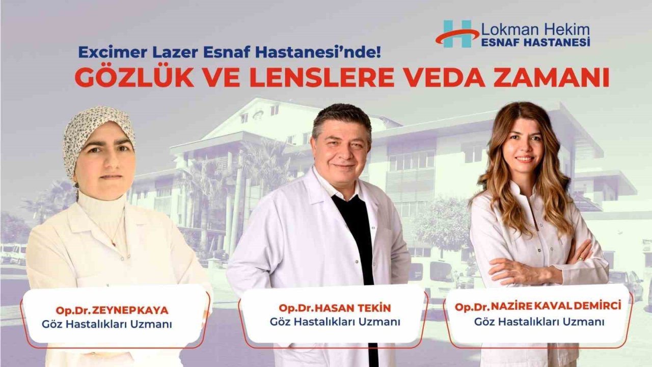 Esnaf Hastanesi’nde gözlük ve lenslere veda