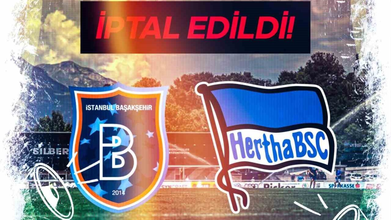 Başakşehir Kulübü, bu akşam Avusturya’nın Tirol bölgesinde bulunan Silberstadt Arena’da Hertha BSC ile oynanması planlanan hazırlık müsabakasının, rakip takımın sakat oyuncularının fazla olması nedeniyle iptal edildiğini duy