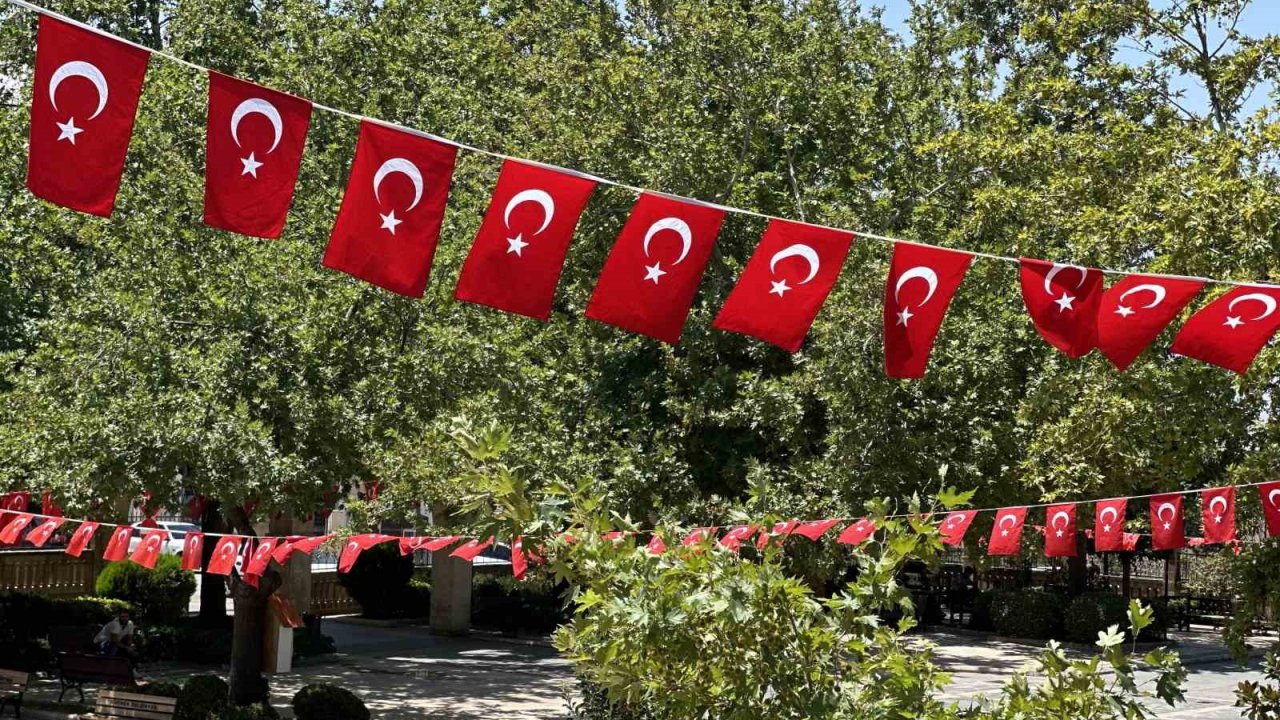 Siverek ay yıldızlı bayraklarla donatıldı