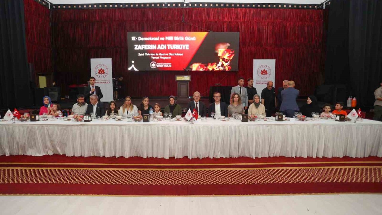 Bursa Valiliği, şehit ve gazi aileleriyle bir araya geldi