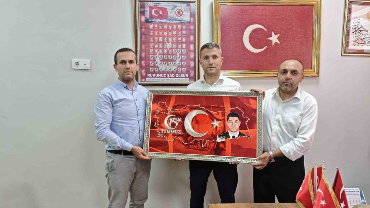 15 Temmuz Gazisi Taşdemir’e Ömer Halisdemir tablosu verildi