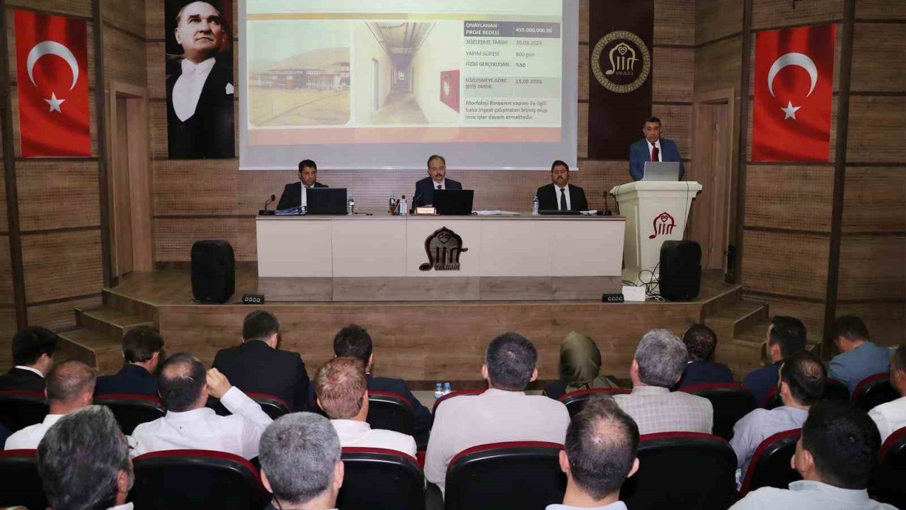 Siirt’te 2025 yılı 3. Dönem İl Koordinasyon Kurulu Toplantısı yapıldı