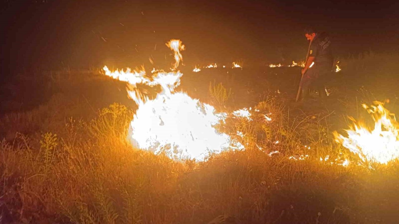 Malatya’da bahçe yangını