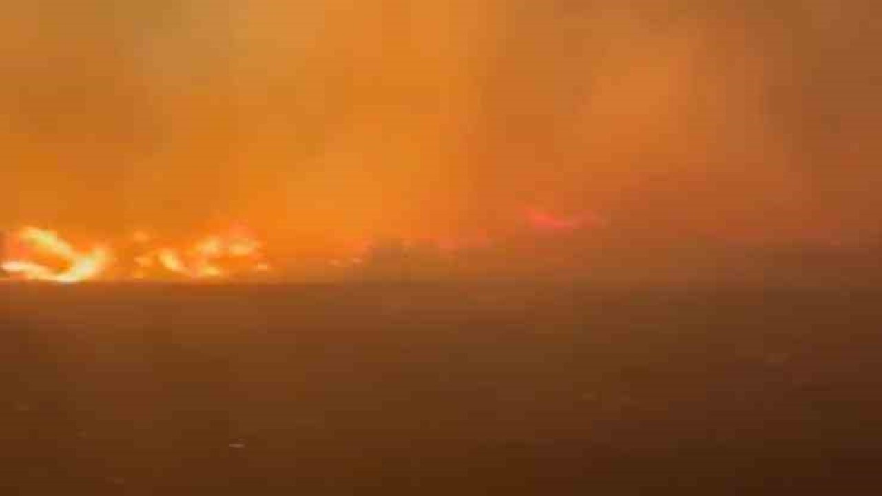 Ayvalık’ta çöp döküm sahasında yangın