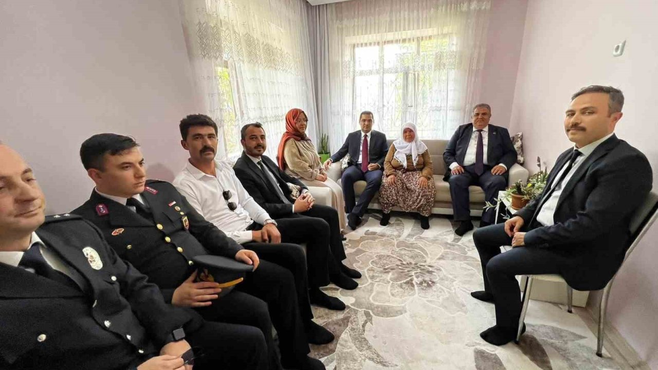 Bozkır’da 15 Temmuz gazisi Albay Aziz Yılmaz’ın ailesine ziyaret