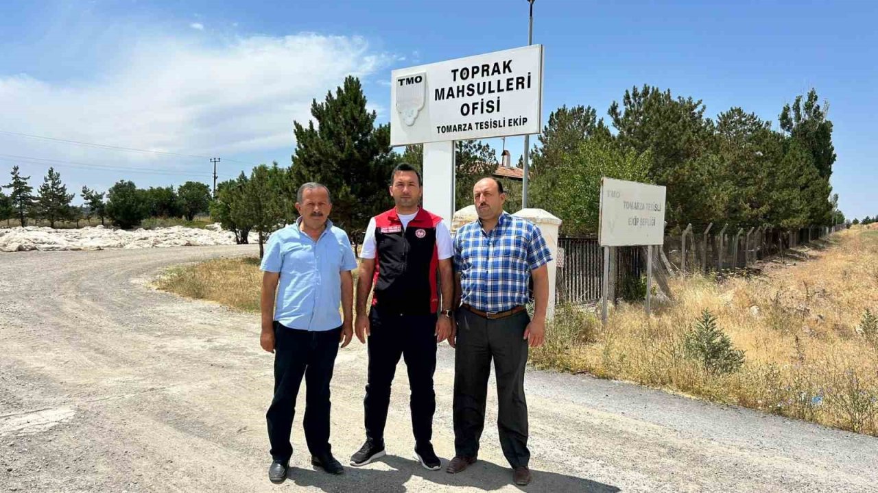 Tomarza’da Toprak Mahsulleri Ofisi hububat alımına başladı