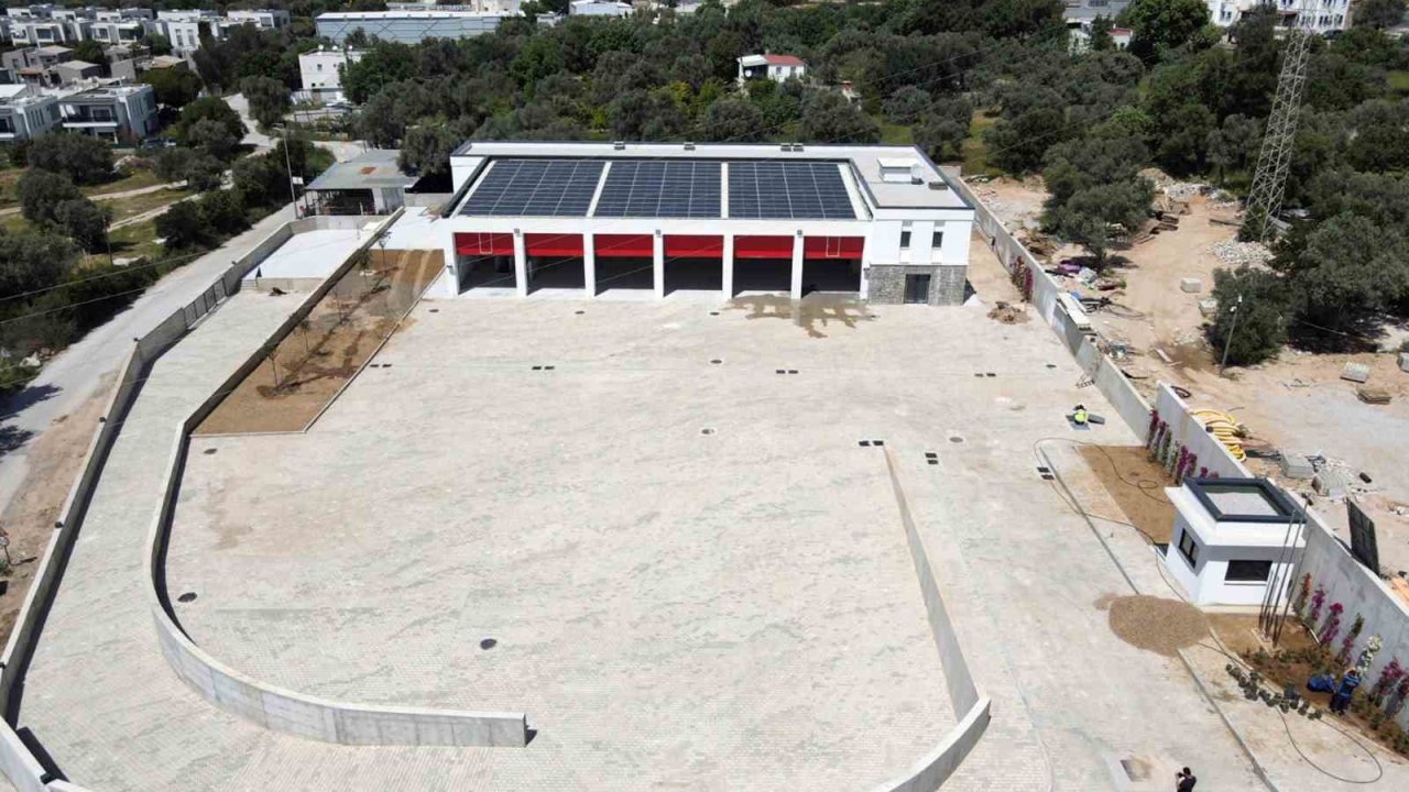 Bodrum itfaiye binası tamamlandı