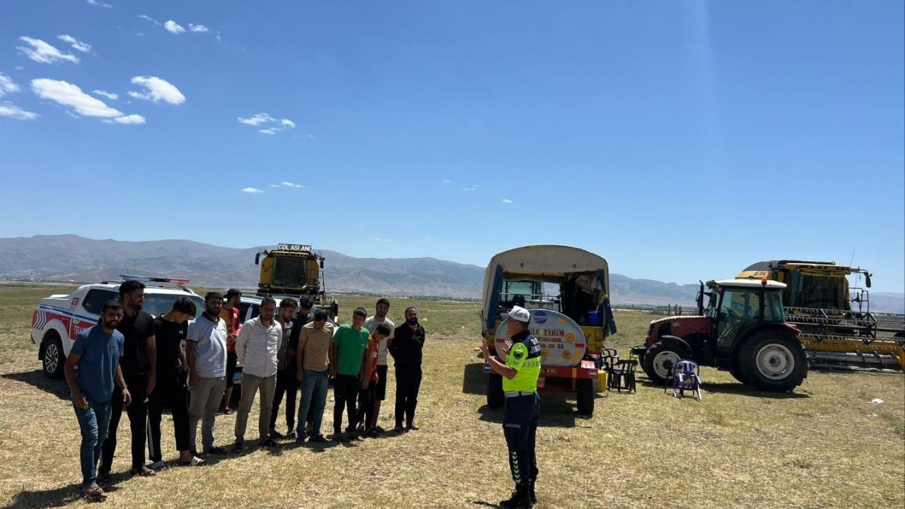 Muş’ta traktör ve biçerdöverler denetlendi