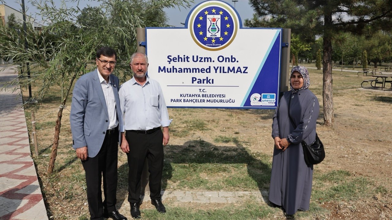 Şehit Muhammed Yılmaz’ın adı parkta yaşatılacak