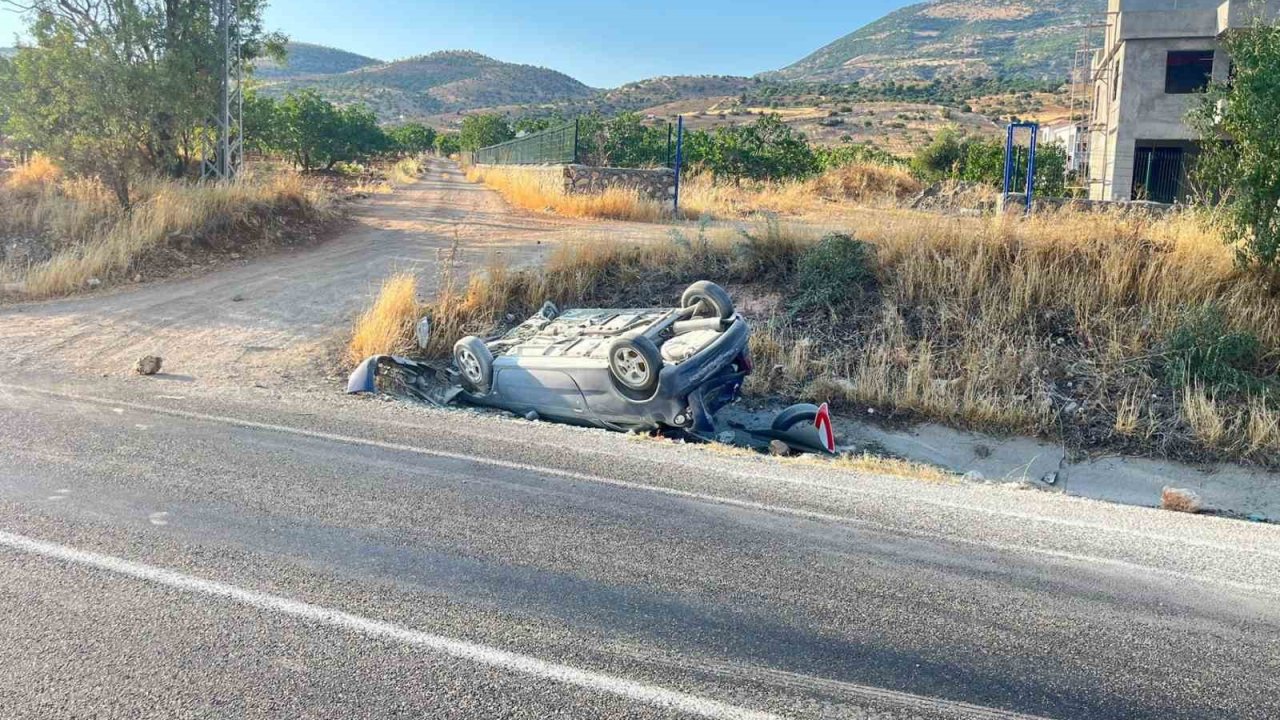 Otomobil takla attı: 1 yaralı