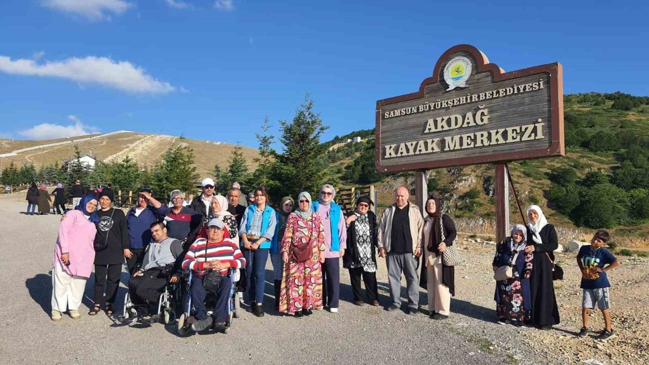 Engelliler Ladik Akdağ’da doğayla buluştu