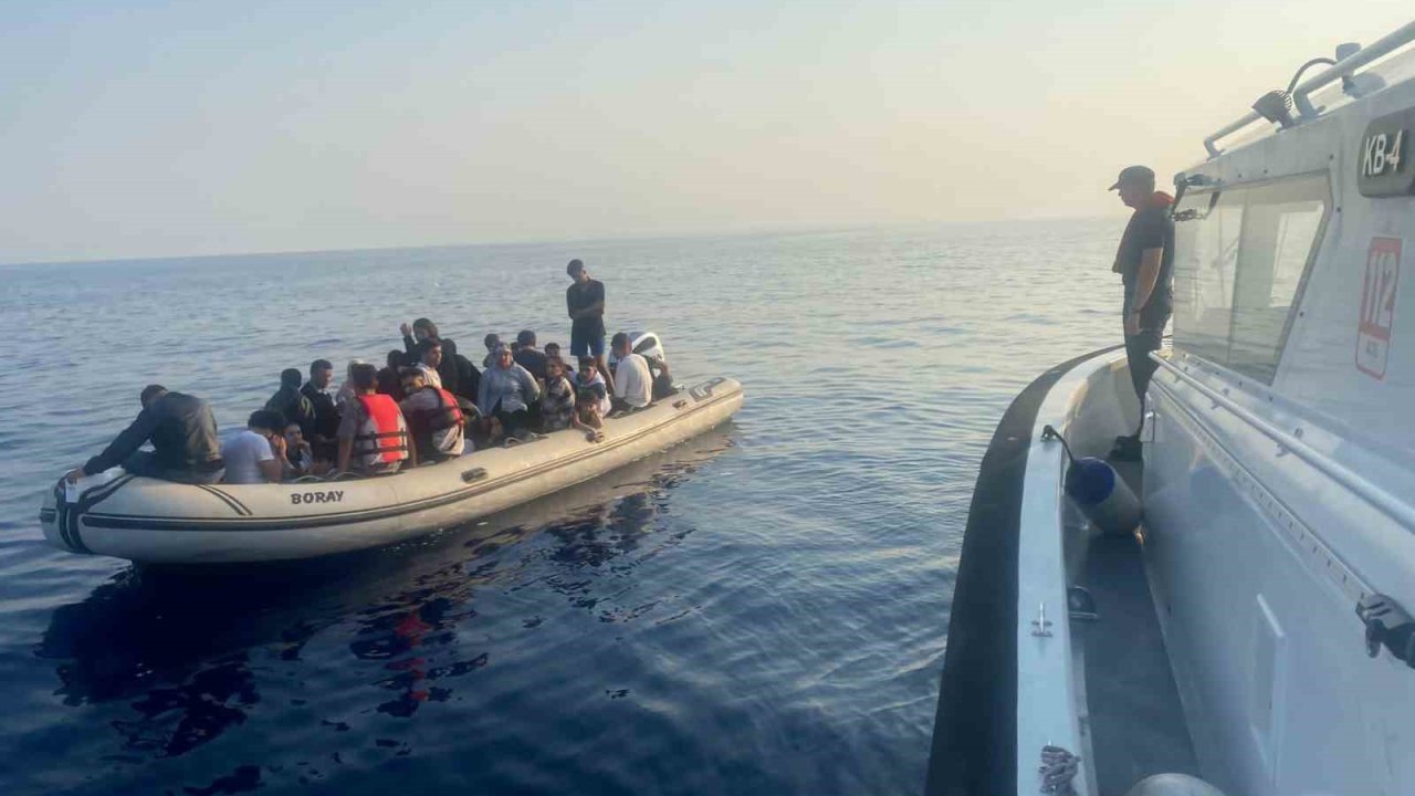 Bodrum açıklarında 37 düzensiz göçmen kurtarıldı