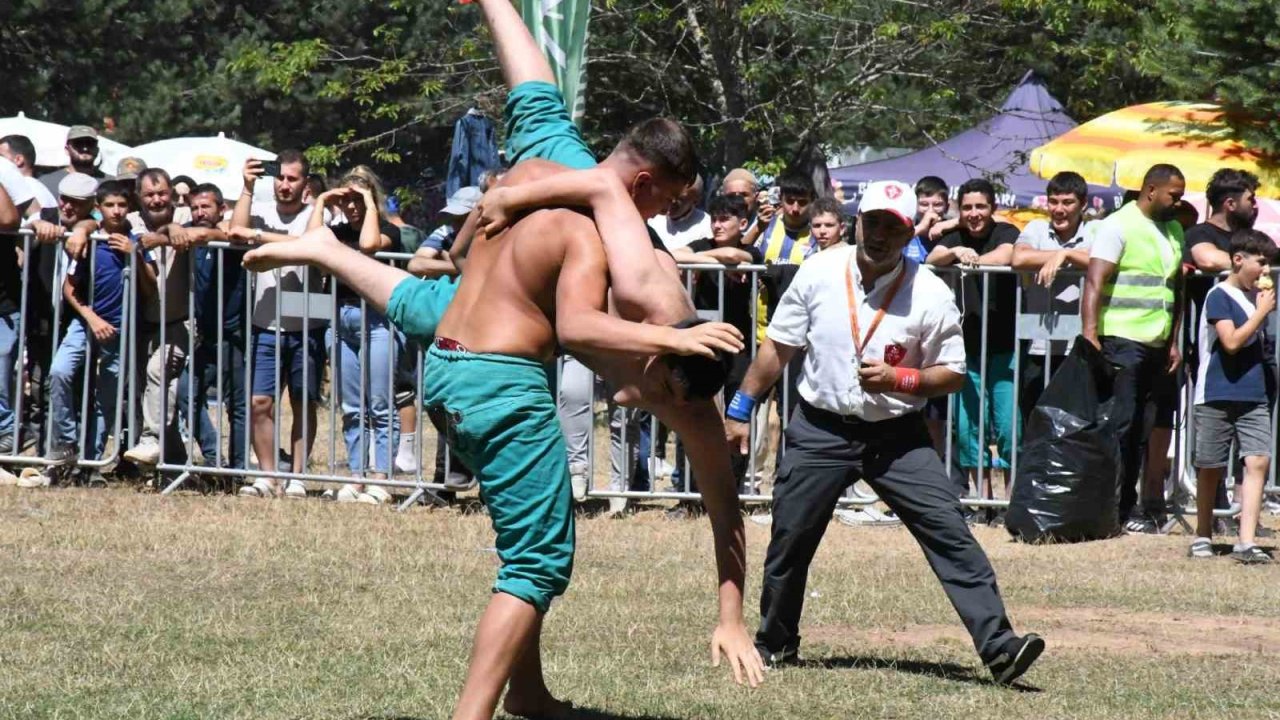 Alıç Yaylası kıran Kırana güreşlere sahne oldu