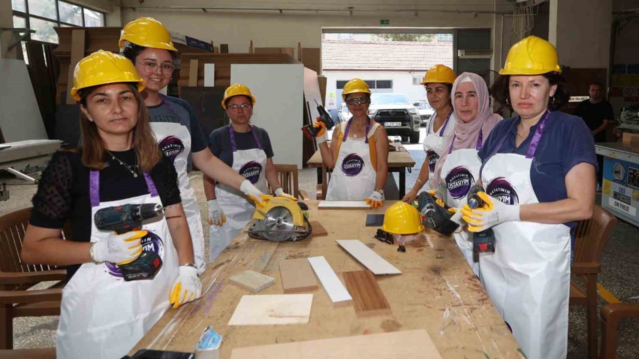 Muğlalı kadınlara boya, sıhhi tesisat ve marangozluk eğitimi