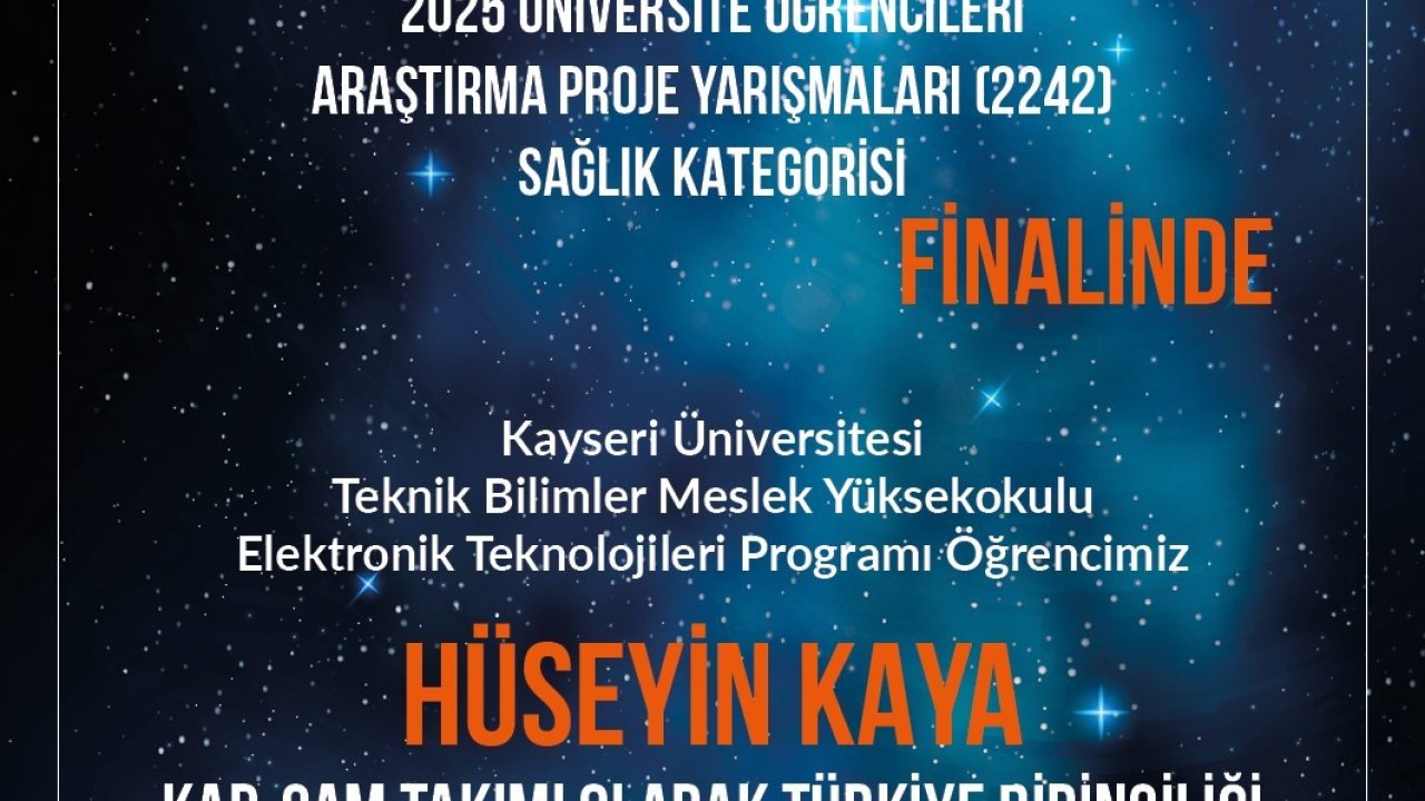 TEKNOFEST 2025 Sağlık Kategorisi Türkiye Birinciliği Kayseri Üniversitesi’nden
