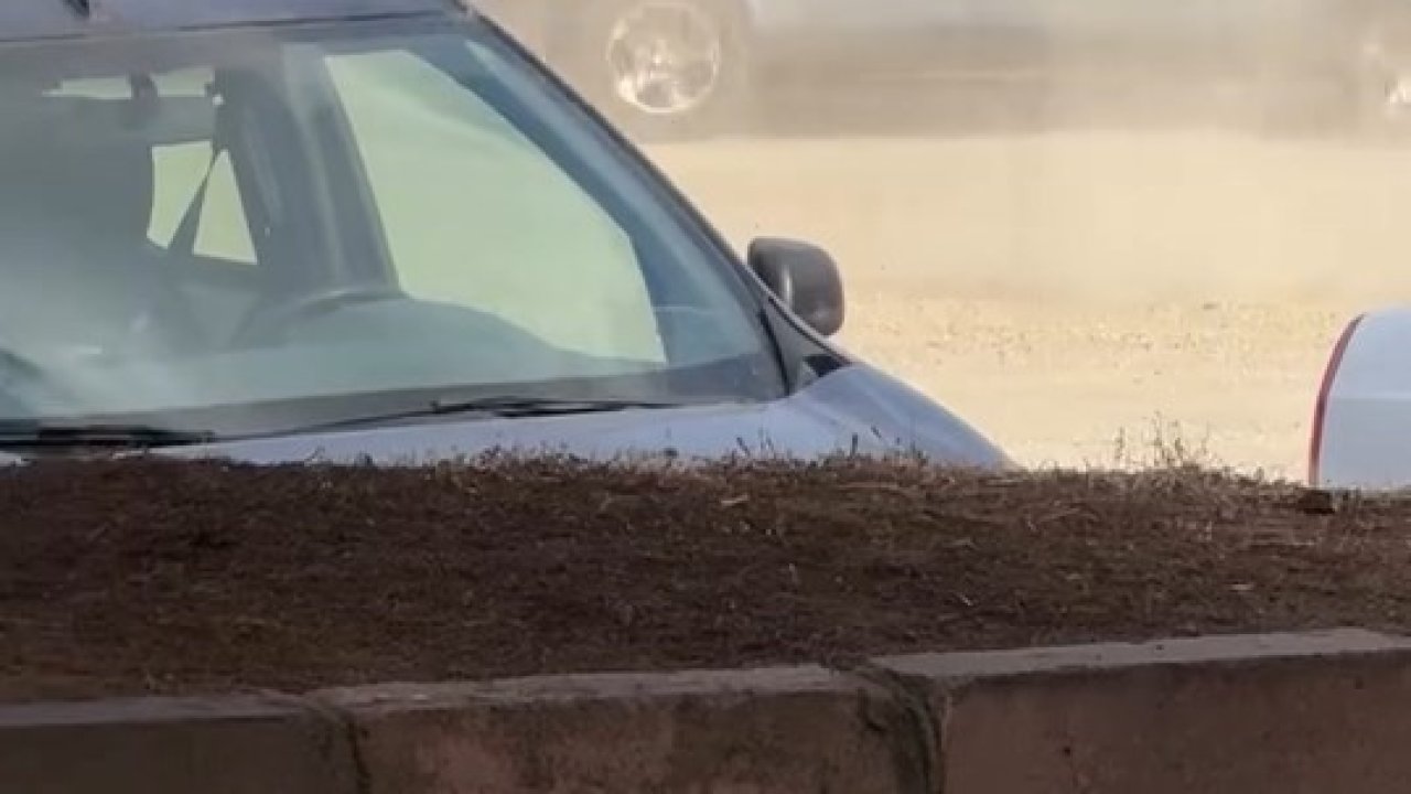 Tofaş marka aracıyla drift yaparken kameralara yakalandı