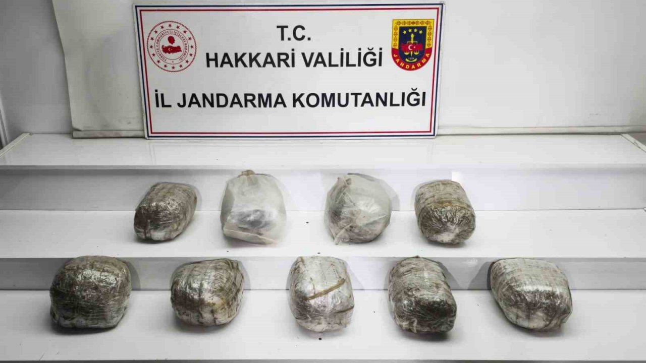 Hakkari’de 14 kilo skunk maddesi ele geçirildi