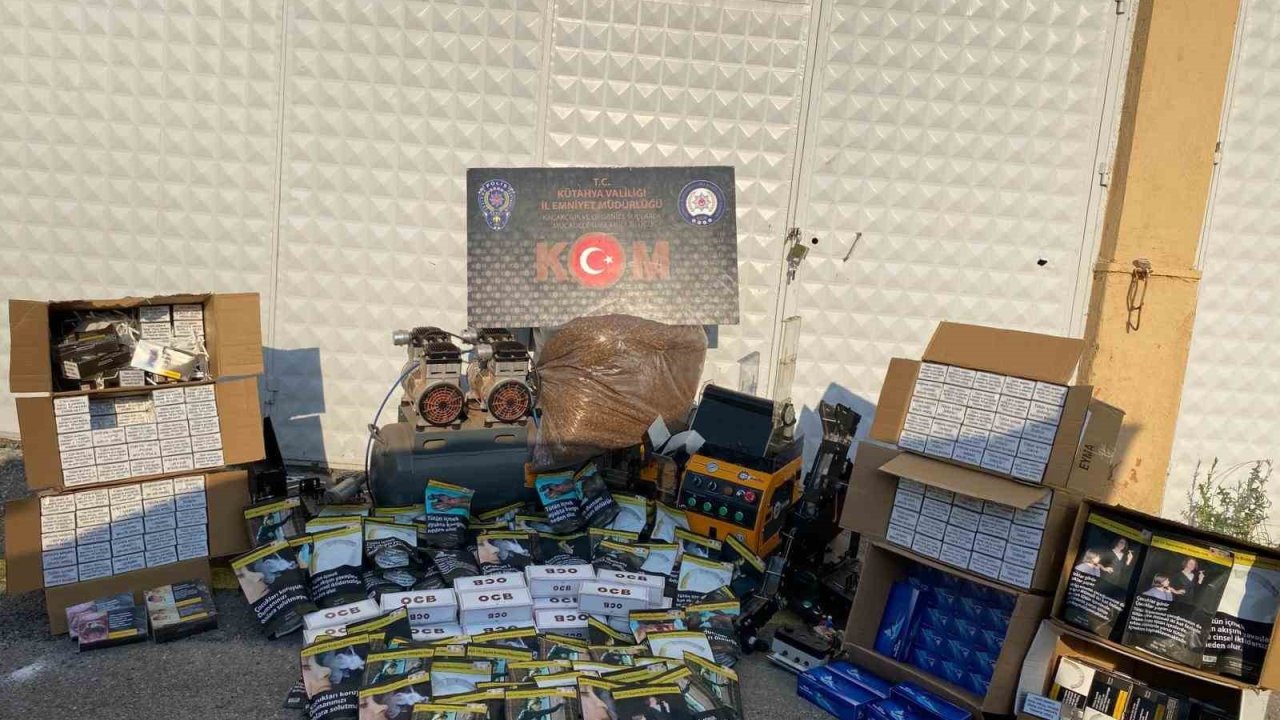 Kütahya’da kaçak tütün operasyonu: 1 gözaltı