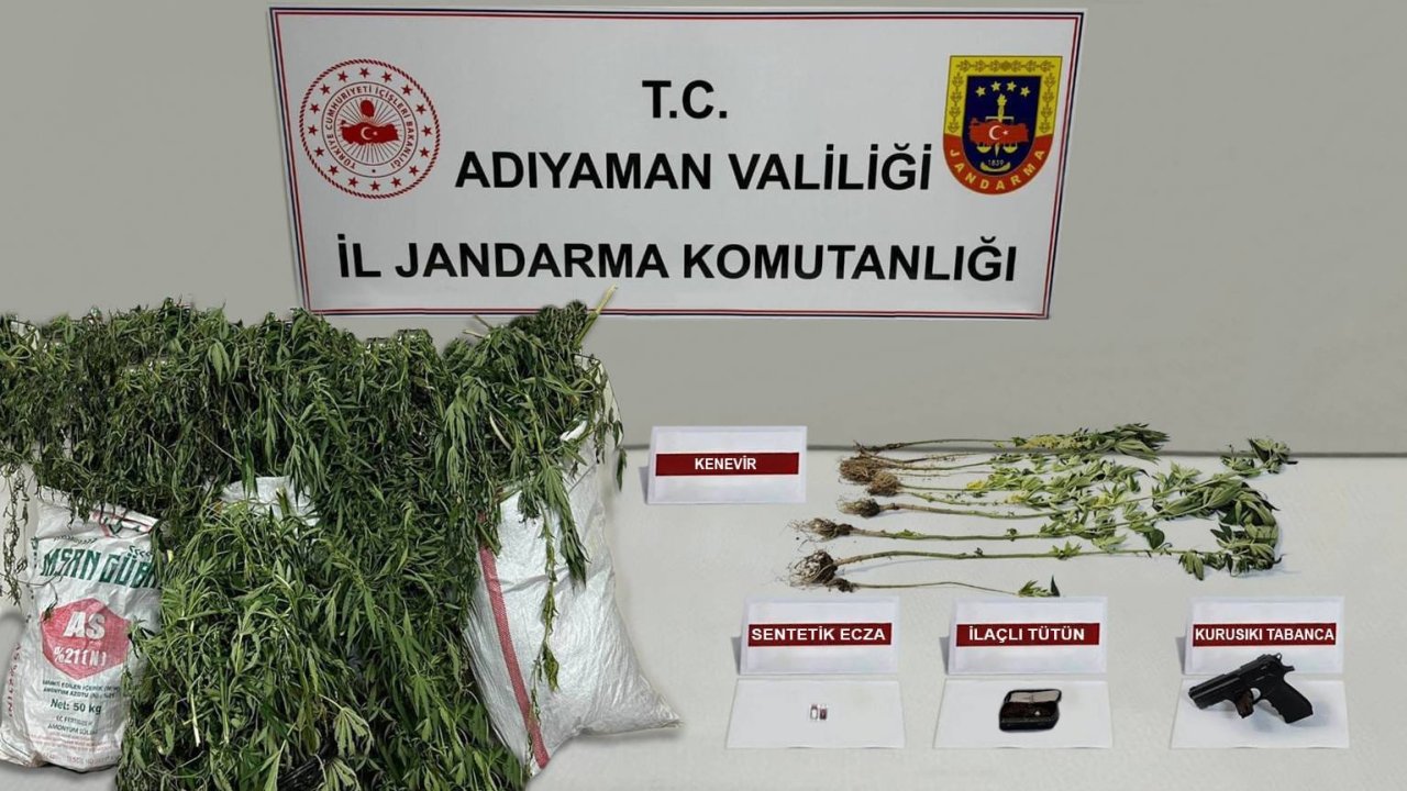 Adıyaman’da 25 kilogram uyuşturucu ele geçirildi