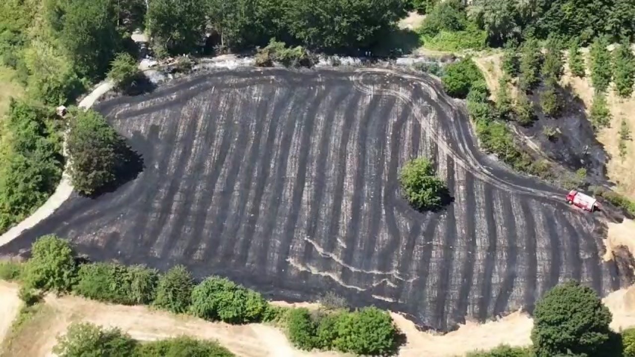 Anız yangını büyümeden söndürüldü