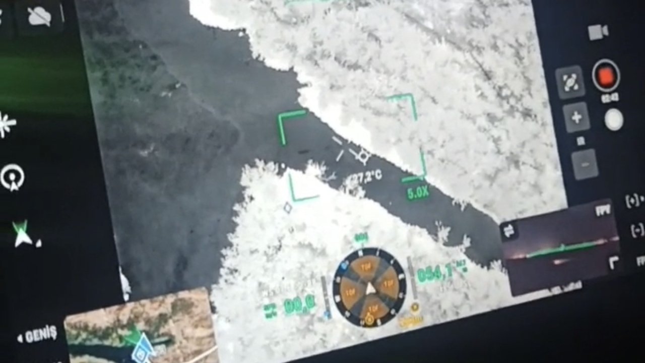 Kaybolan 3 büyükbaş hayvan termal dronla bulundu