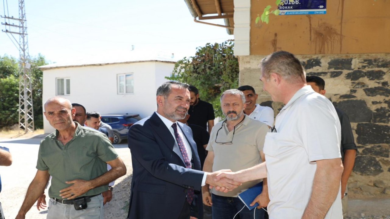 Elazığ Belediye Başkanı Şerifoğulları, incelemelerini sürdürüyor