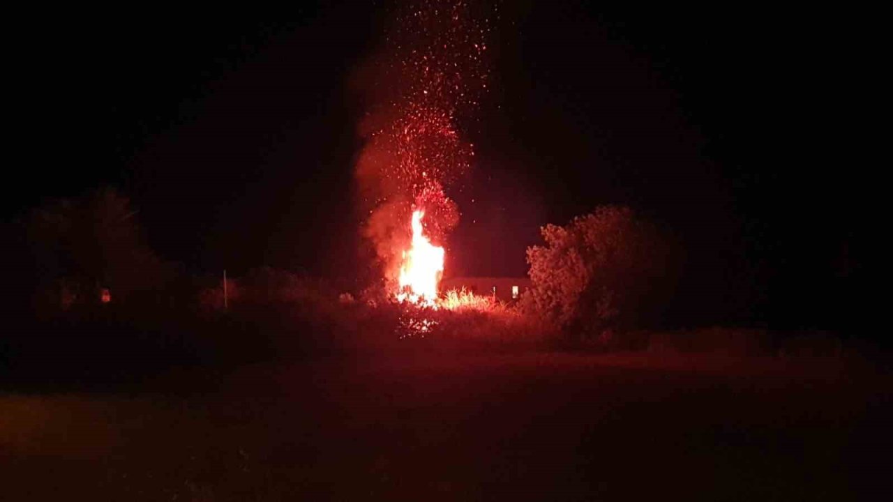 Datça’da otluk alandaki yangın büyümeden söndürüldü