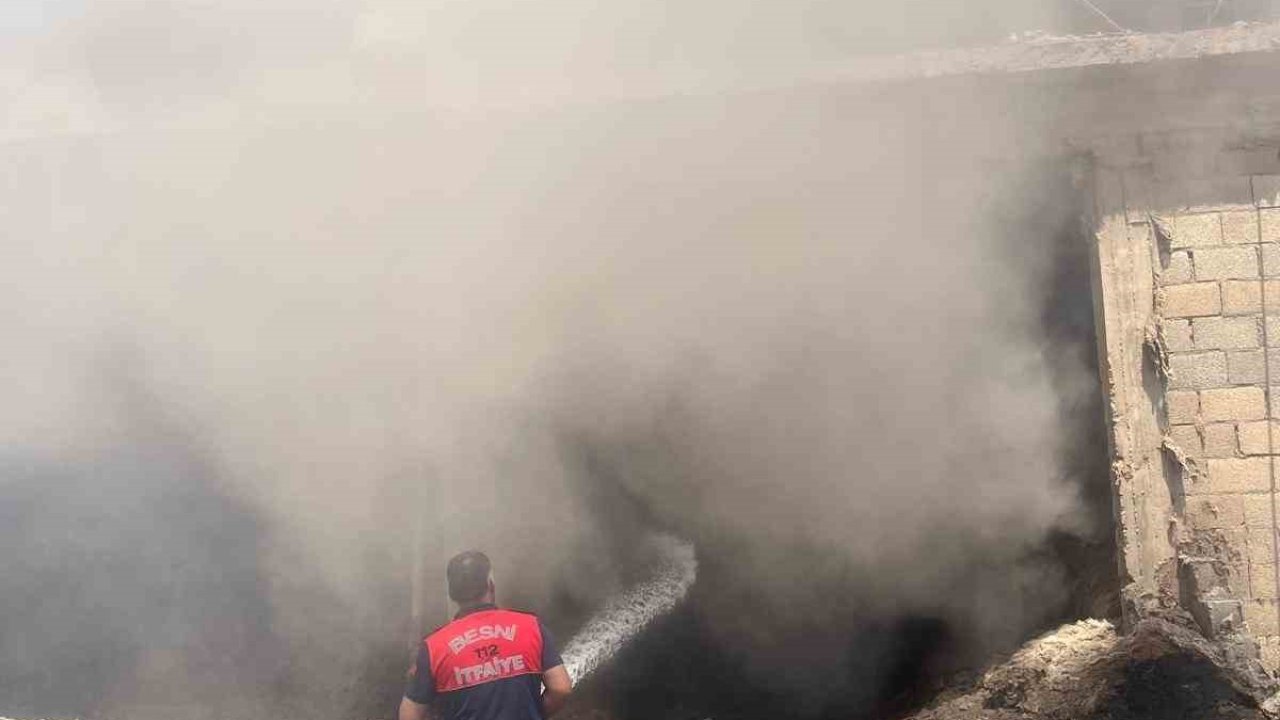 Adıyaman’da çırçır fabrikasında korkutan yangın