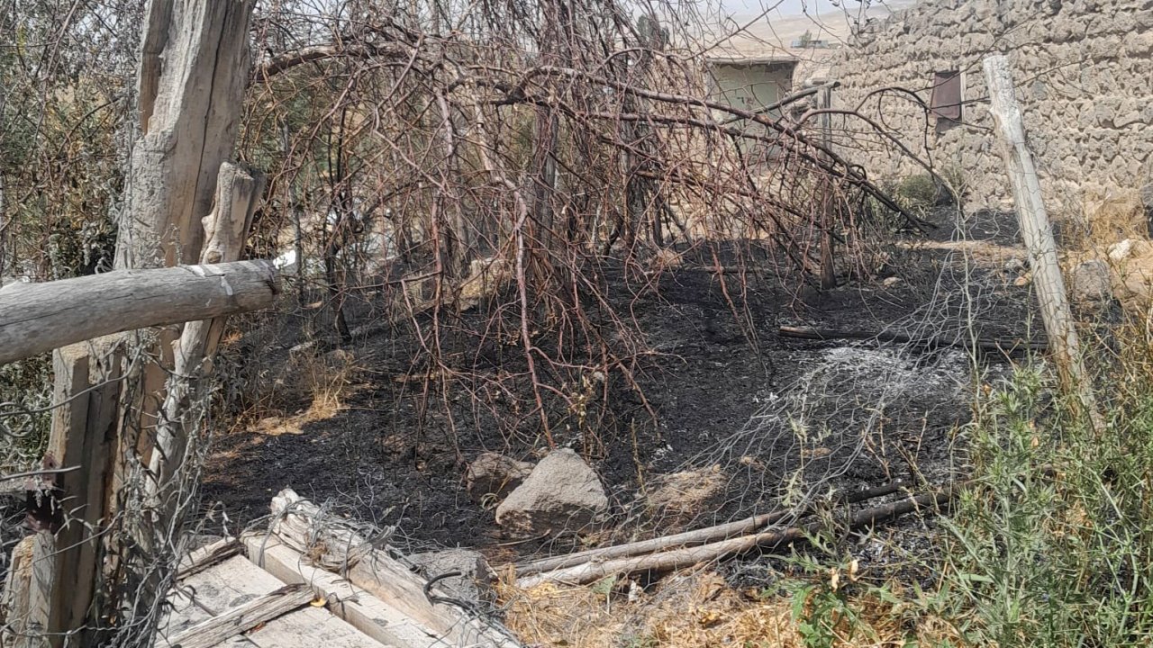 Başkale’de korkutan yangın