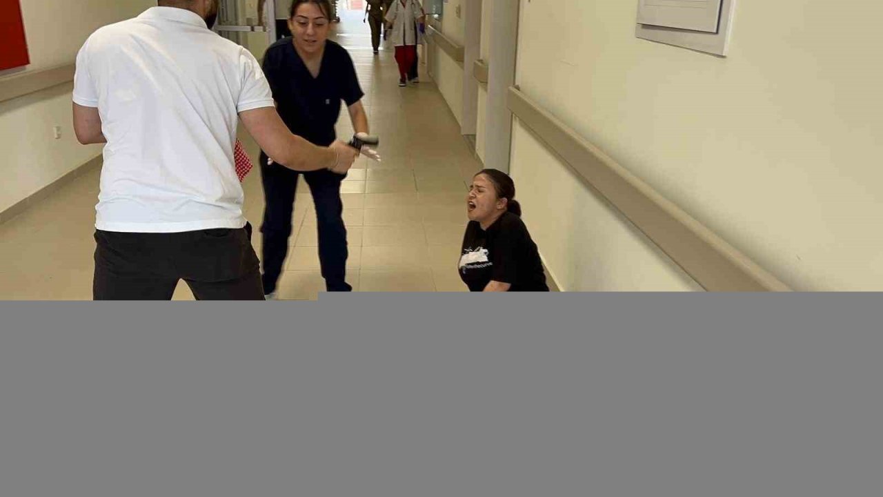 Gazipaşa Devlet Hastanesi’nde gerçeği aratmayan tatbikat