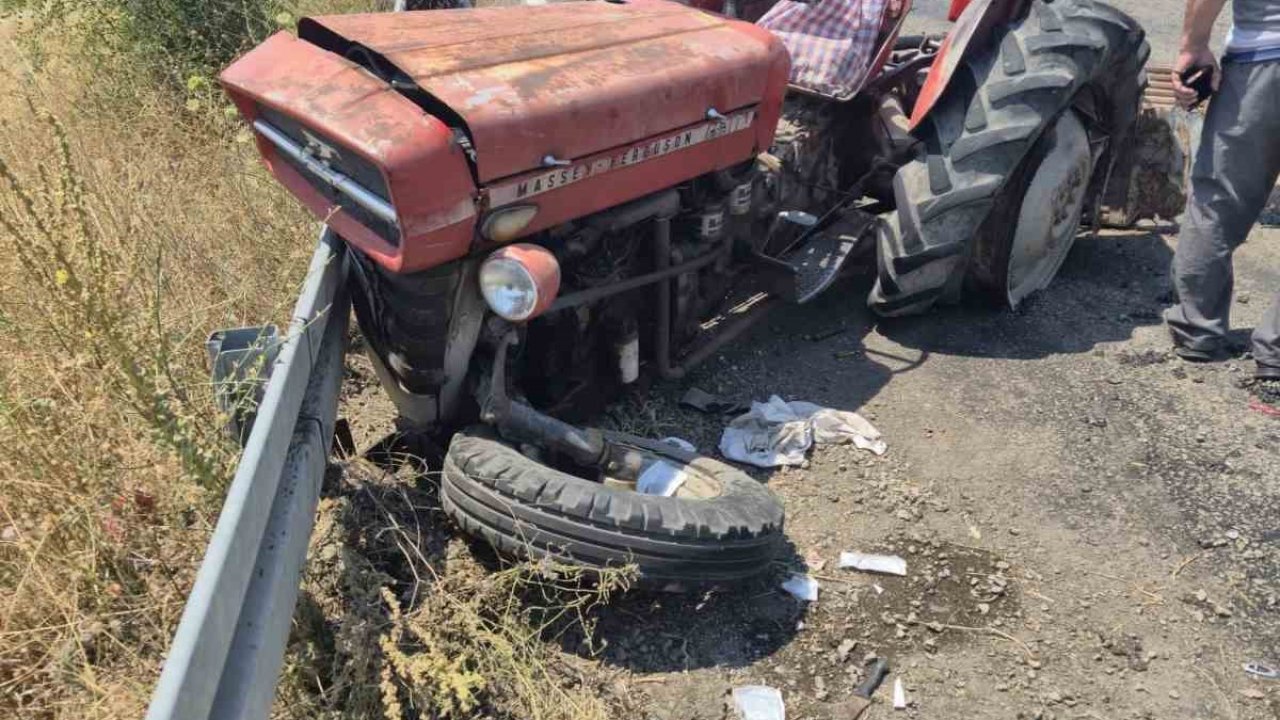 Balıkesir’de traktörle otomobil kaza yaptı: 5 yaralı