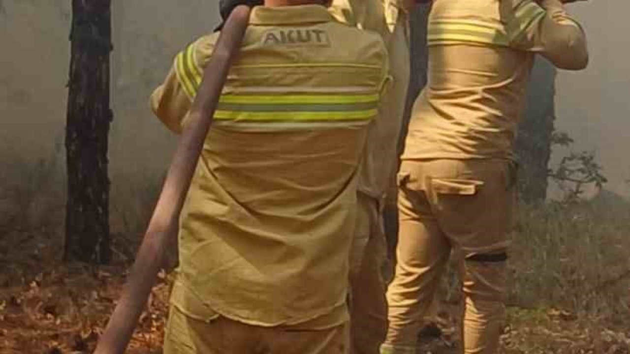 Yangında şehit olan ekibin son görüntüsü ortaya çıktı