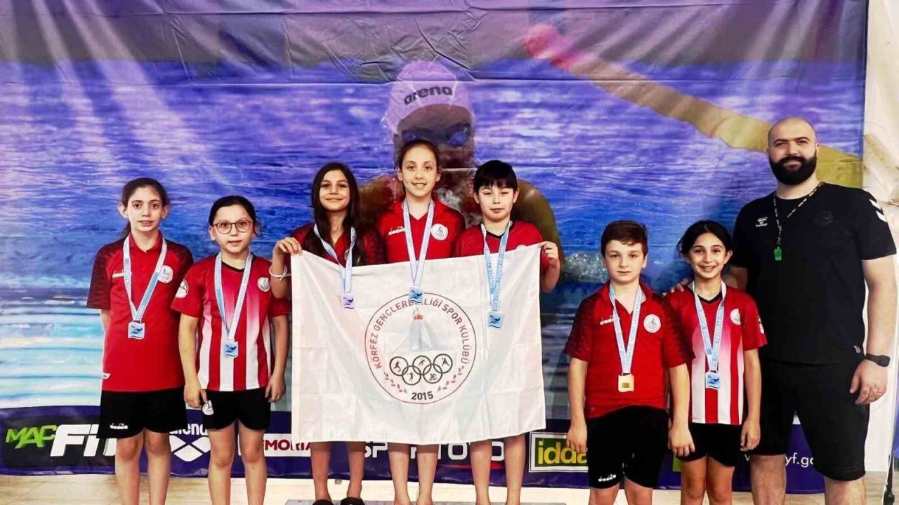 Körfez Gençlerbirliği yüzücülerinden 12 madalya