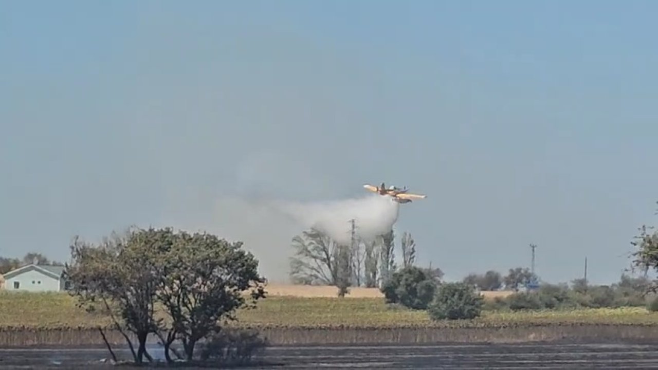 Gelibolu’da tarım arazisinde çıkan yangın kontrol altına alındı