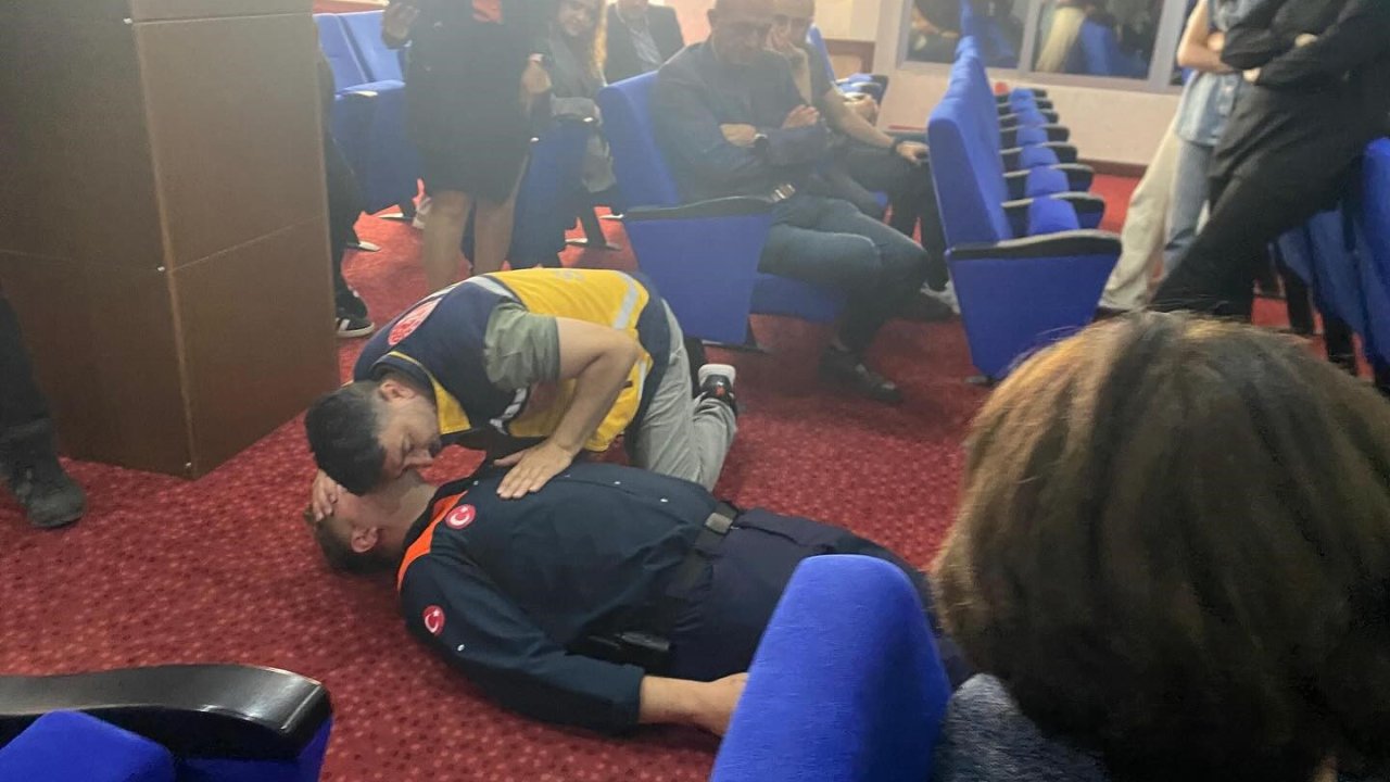 Valilik çalışanlarına yangın eğitimi